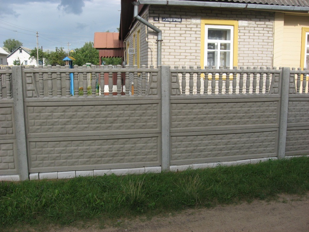 Бетонные заборы