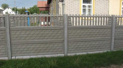 Бетонные заборы
